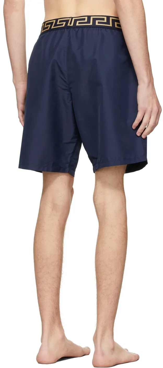 Greca Waistband Swim Shorts