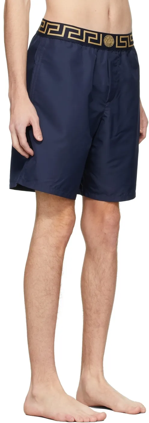 Greca Waistband Swim Shorts