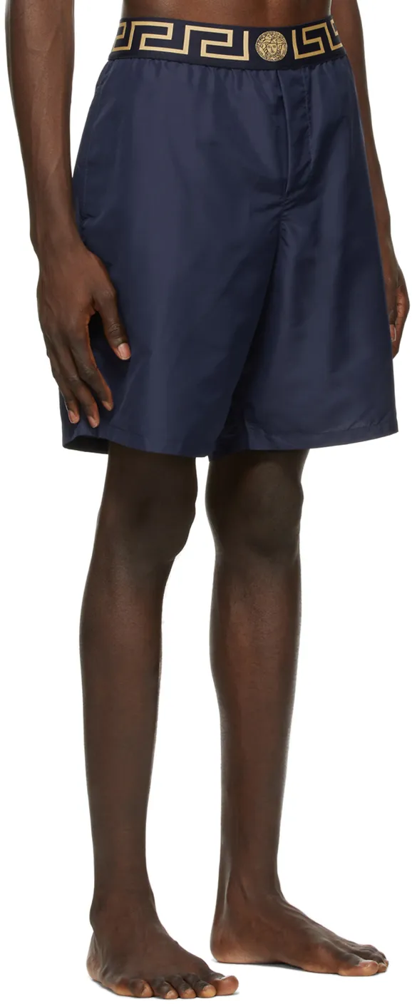 Greca Waistband Swim Shorts