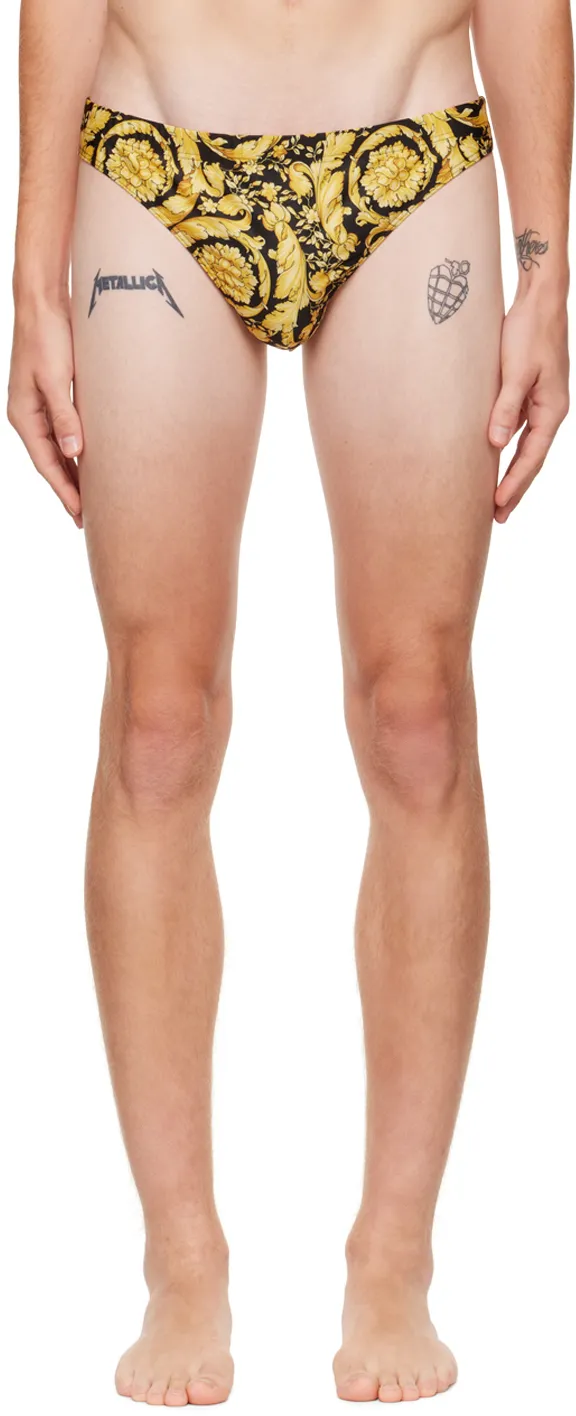 Barocco Printed Swim Briefs