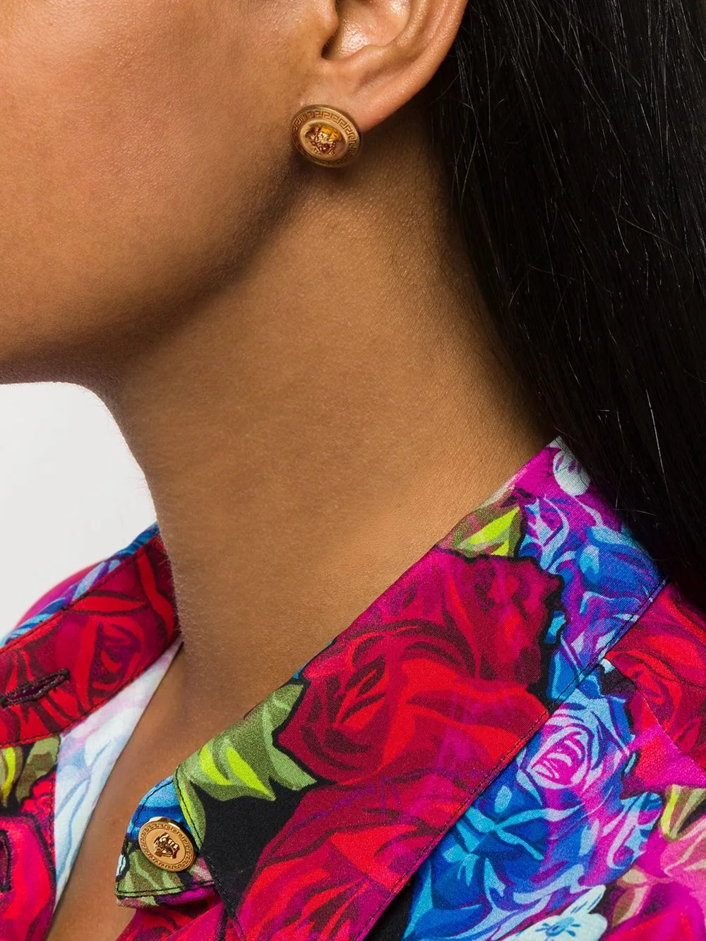 Medusa Circular Earrings
