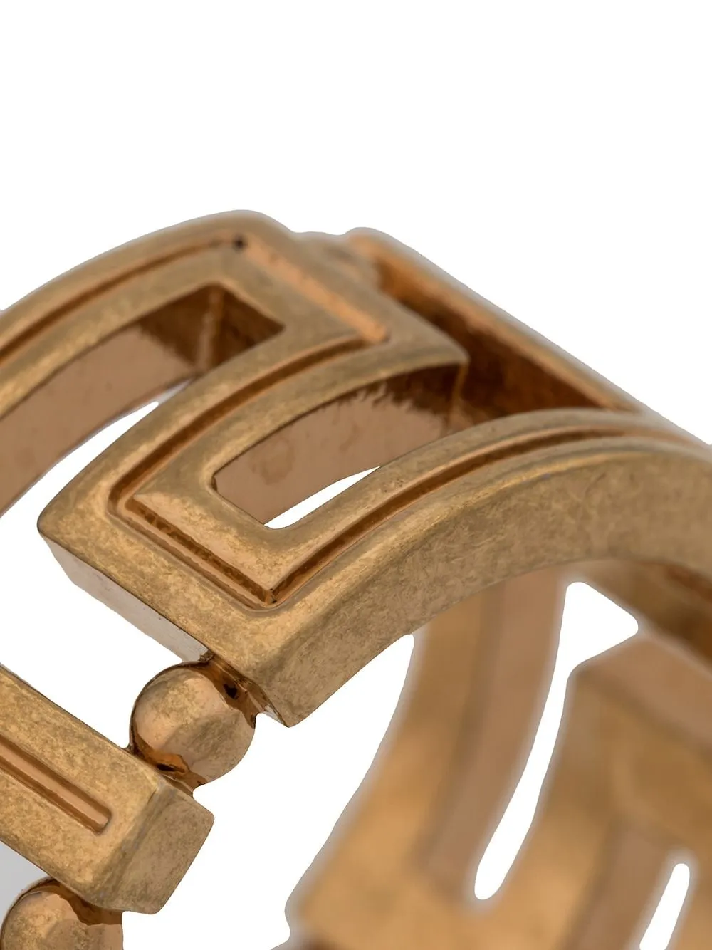 Crystal Greek Key Ring