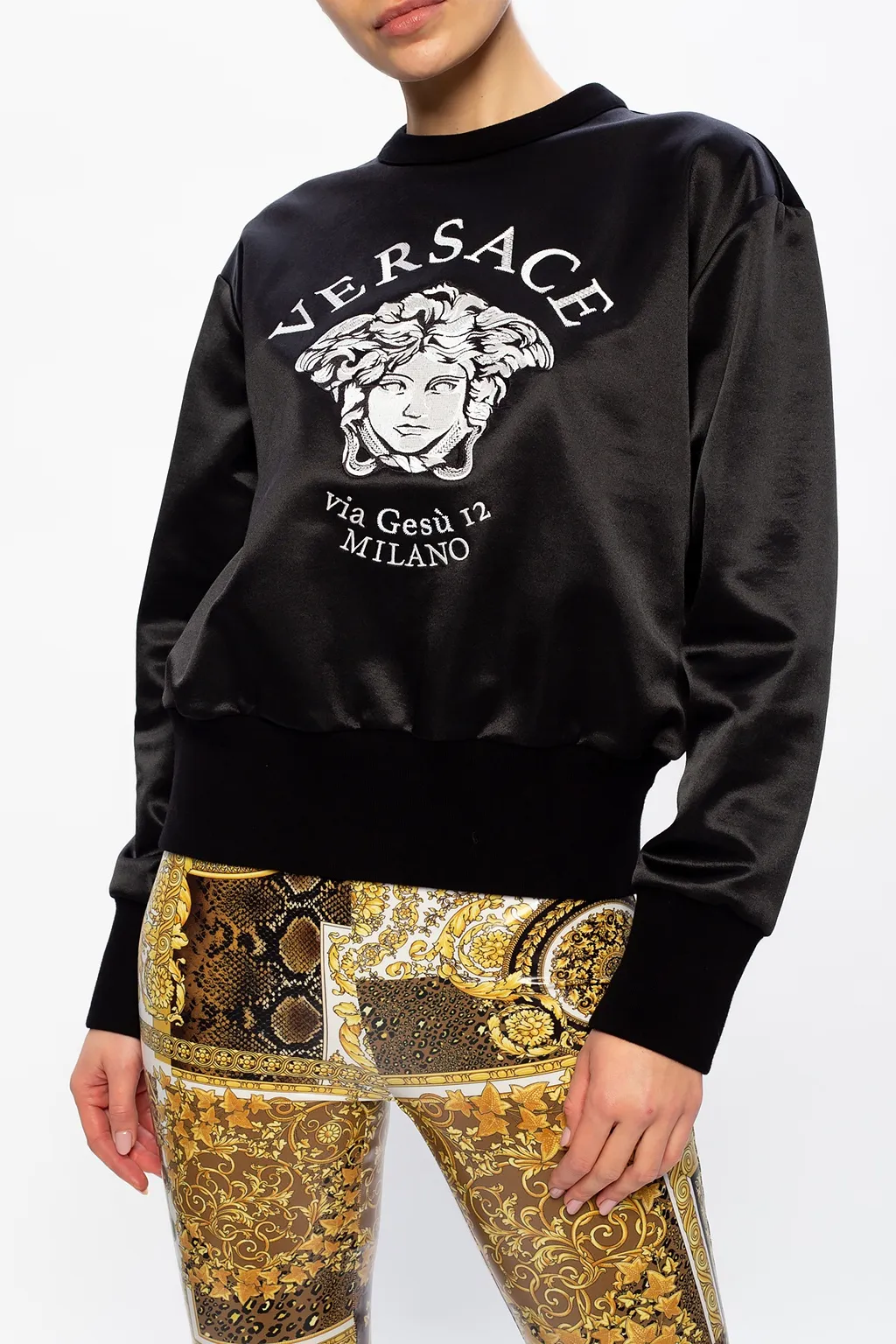 Embroidered Medusa Logo Sweatshirt