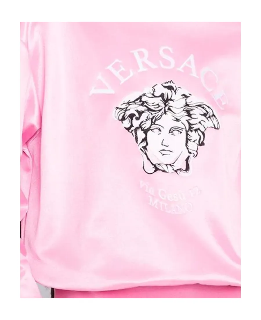 Embroidered Medusa Crew Neck Sweatshirt