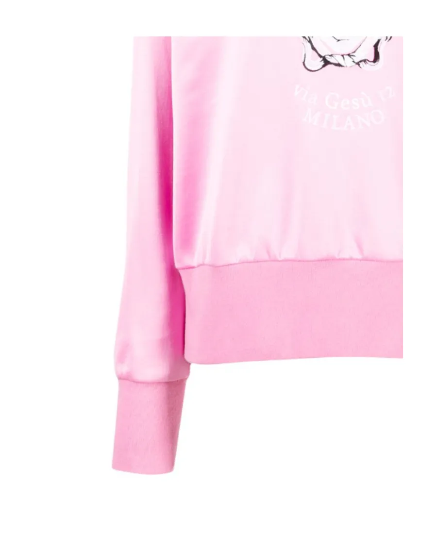 Embroidered Medusa Crew Neck Sweatshirt