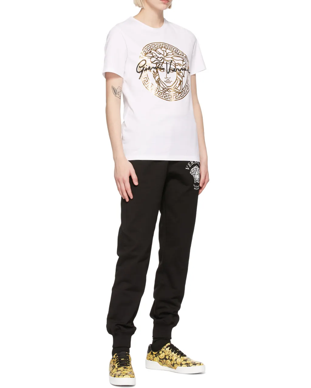 Metallic Medusa Print T-Shirt