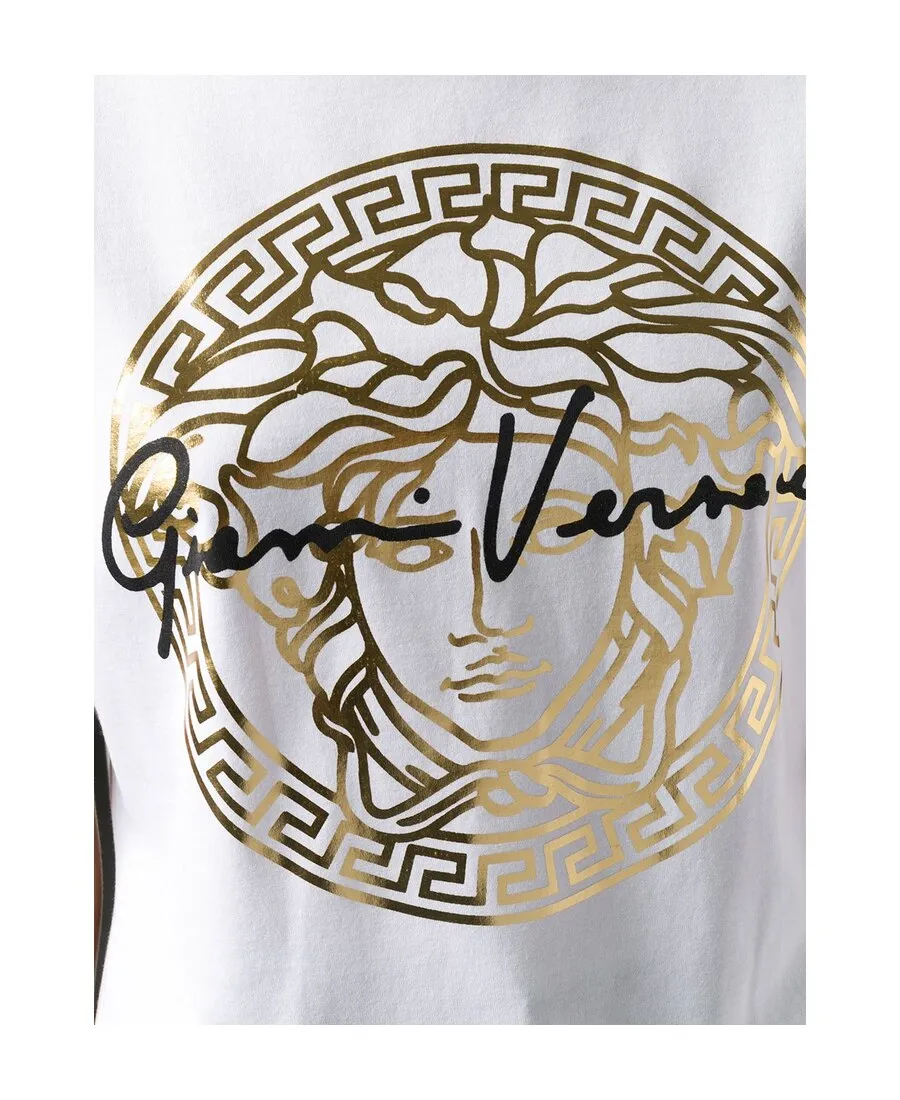 Metallic Medusa Print T-Shirt