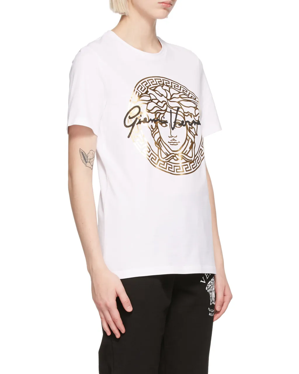 Metallic Medusa Print T-Shirt