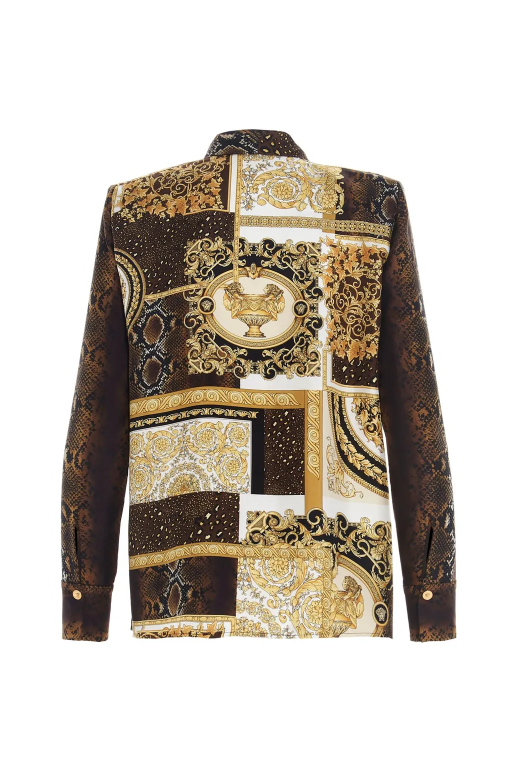 Printed Pussy-Bow Blouse