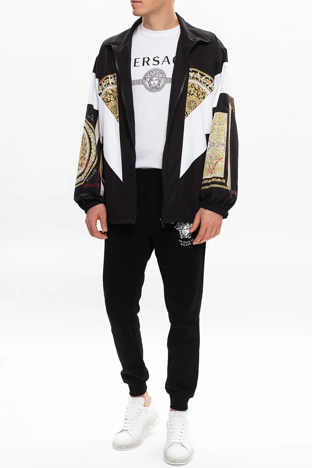 Medusa Head Cotton Track Trousers