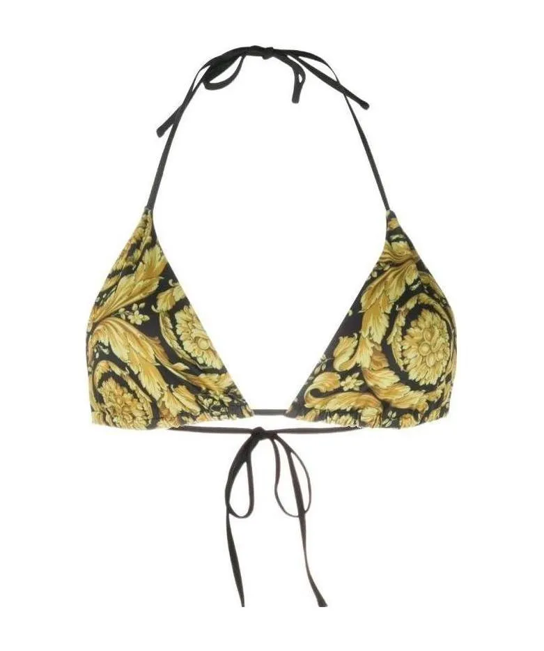 Barocco Printed Bikini Top