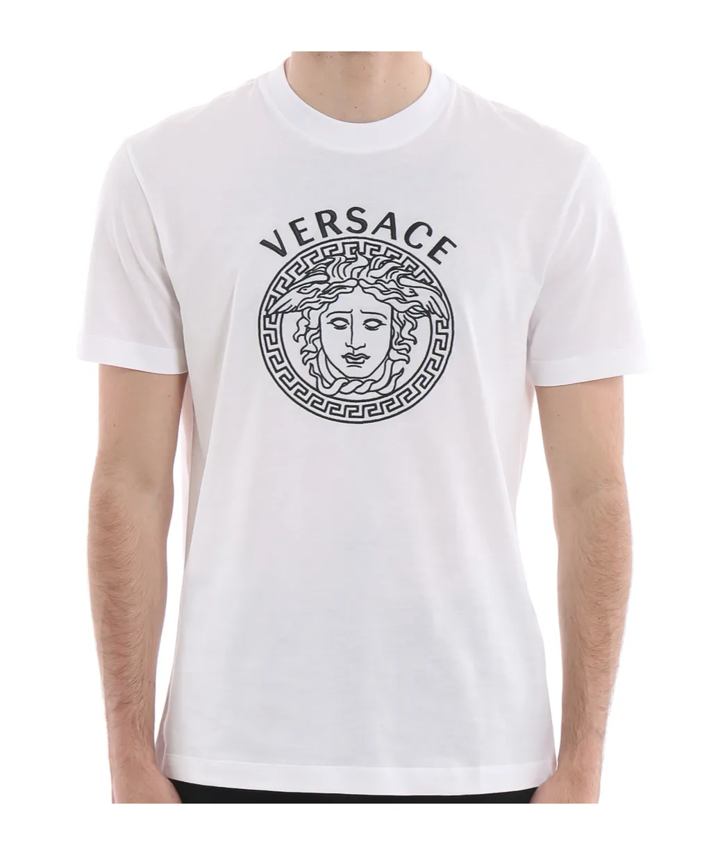 Embroidered Medusa Head T-Shirt