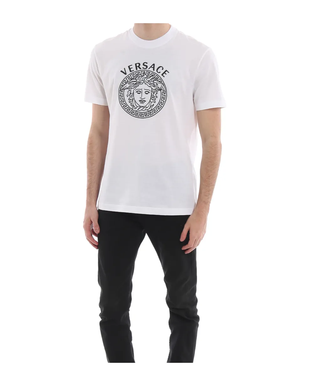 Embroidered Medusa Head T-Shirt