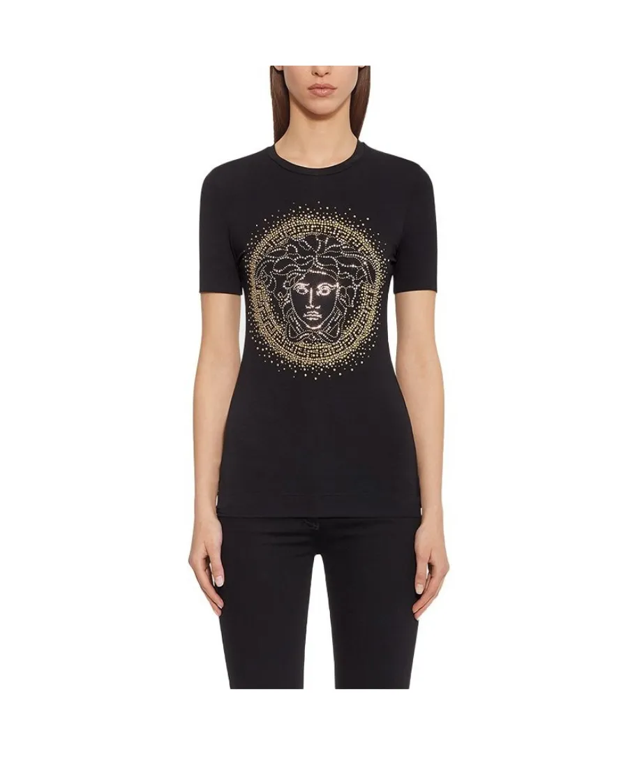 Medusa Head Studded T-Shirt