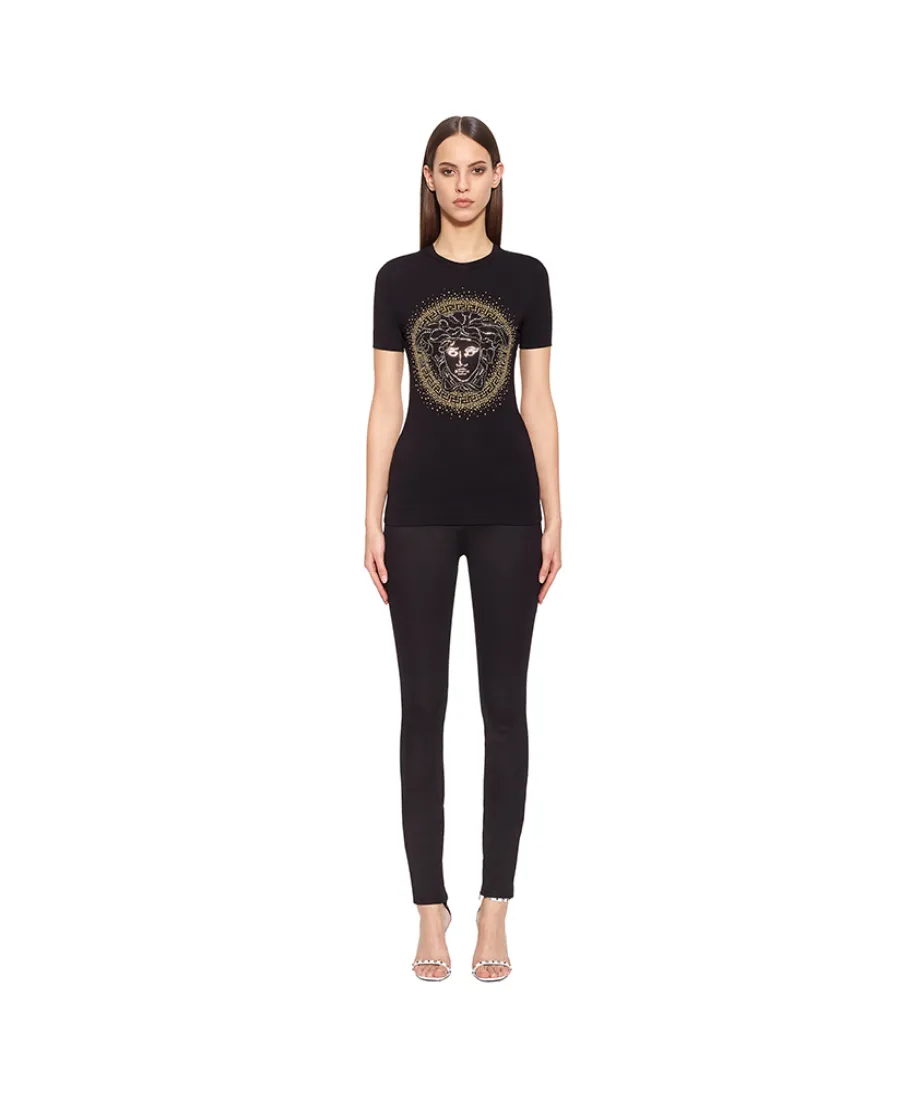 Medusa Head Studded T-Shirt