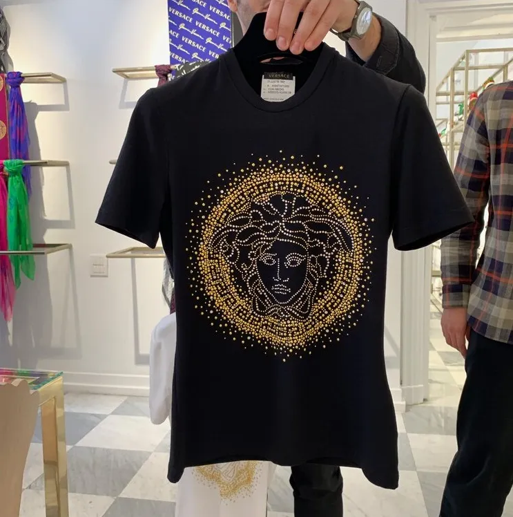 Medusa Head Studded T-Shirt