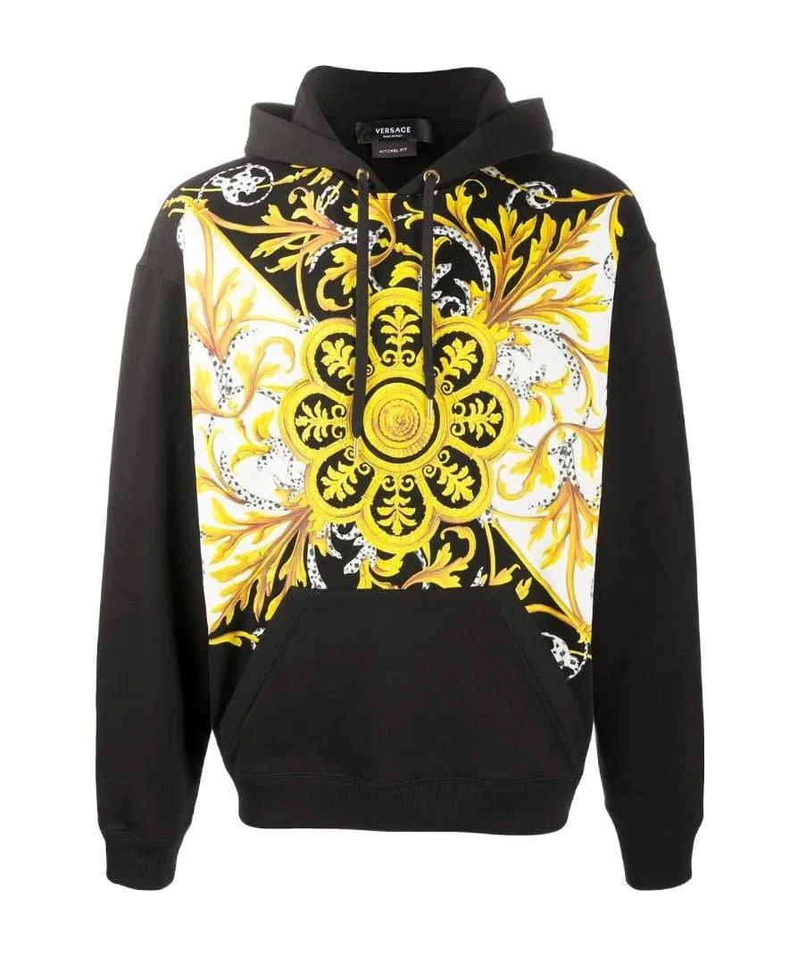 Oversized Barocco Hooded Sweatshirt