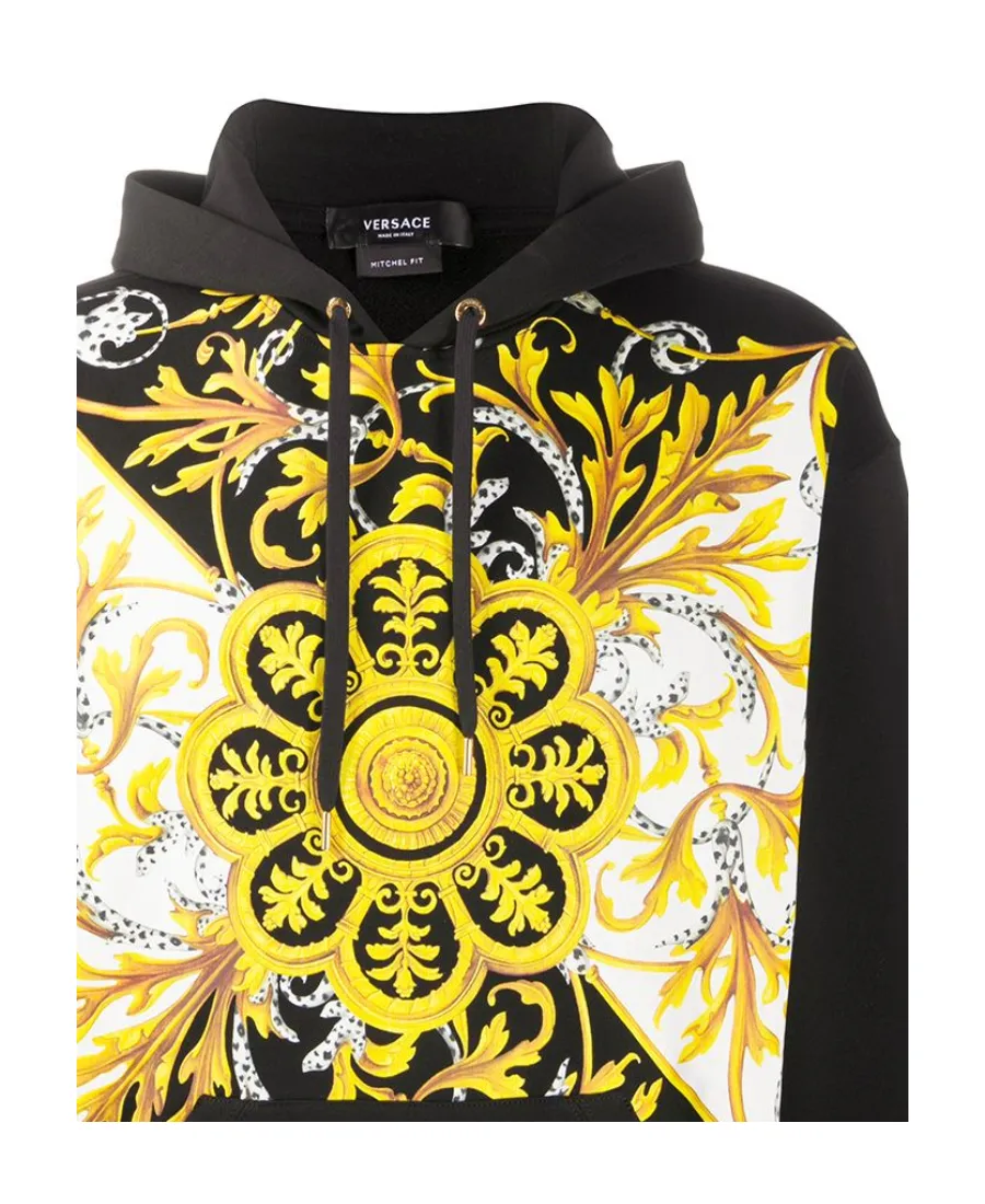 Oversized Barocco Hooded Sweatshirt