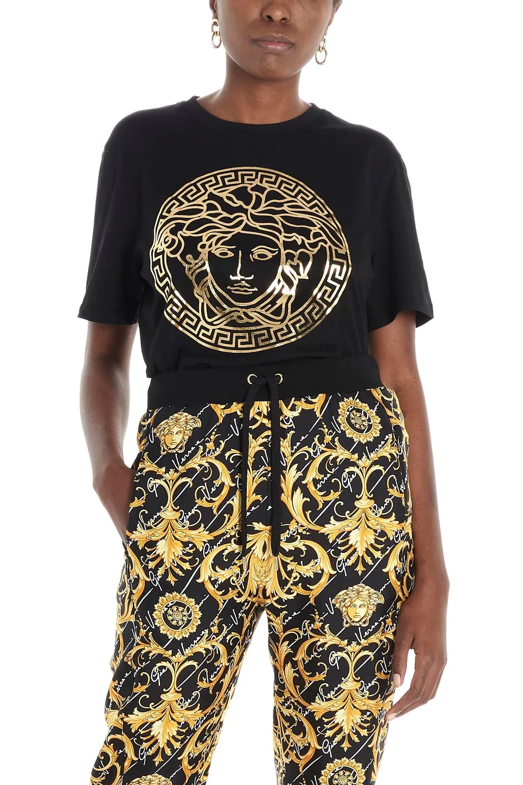 Medusa Motif Detail T-Shirt