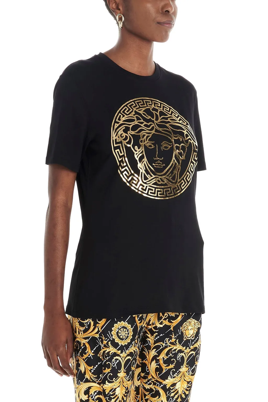 Medusa Motif Detail T-Shirt