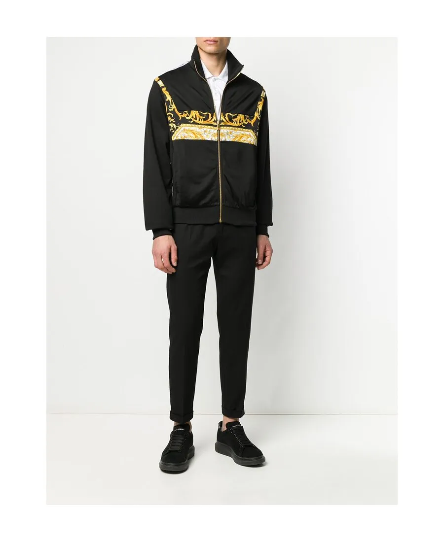 Barocco Logo Print Jacket