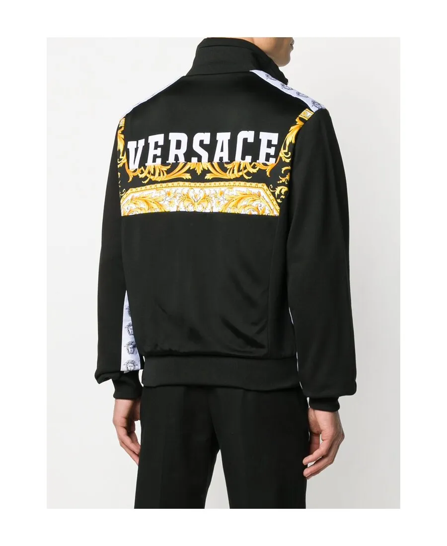 Barocco Logo Print Jacket