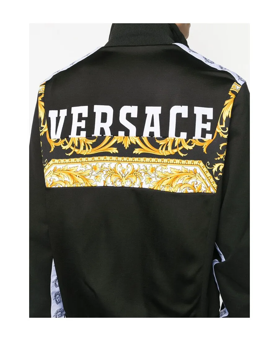 Barocco Logo Print Jacket