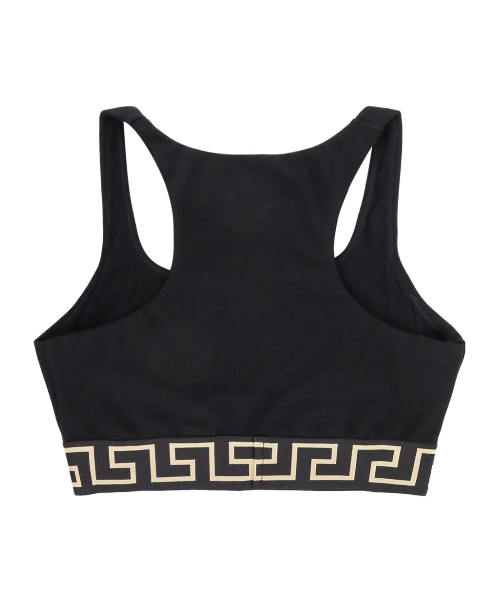 Greca-Border Cropped Top