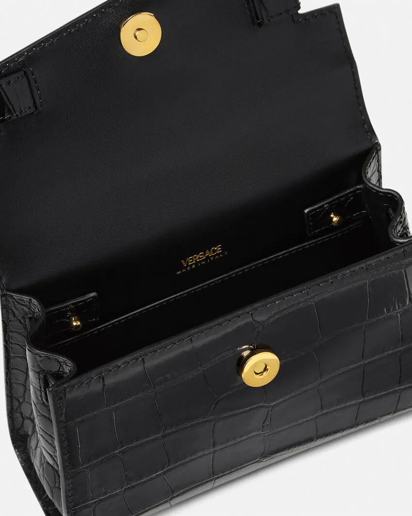 Medusa 95 Embossed Small Handbag