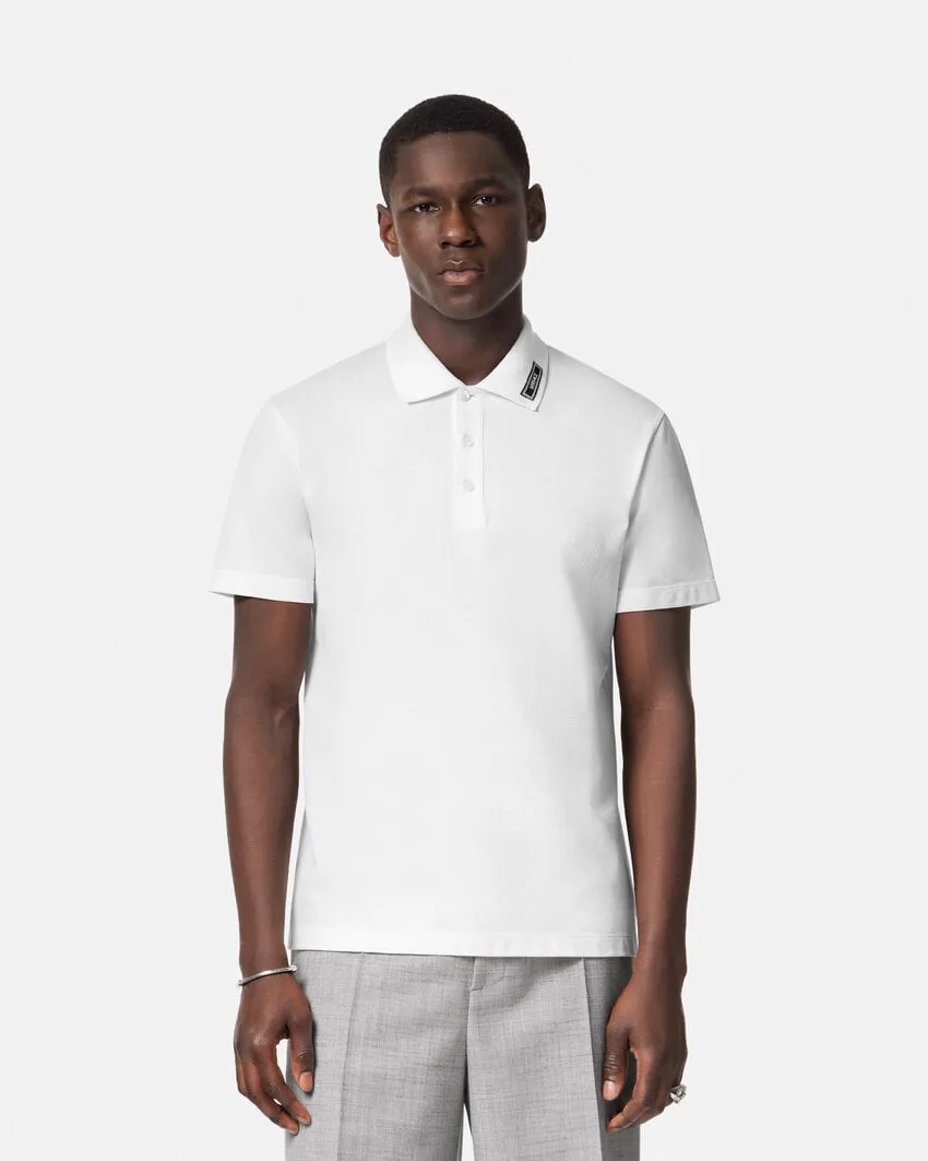 Logo Patch Short-Sleeved Polo Shirt