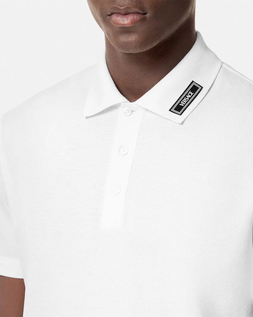 Logo Patch Short-Sleeved Polo Shirt