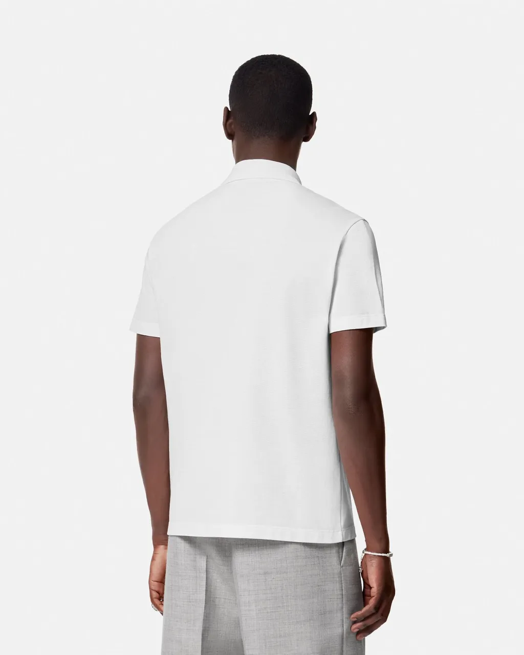 Logo Patch Short-Sleeved Polo Shirt
