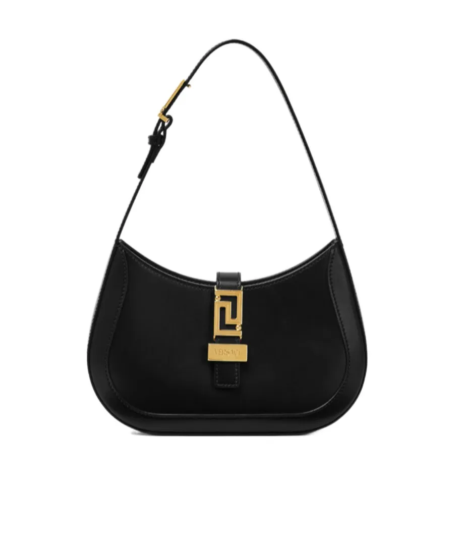 Greca Goddess Logo Plaque Small Shoulder Bag