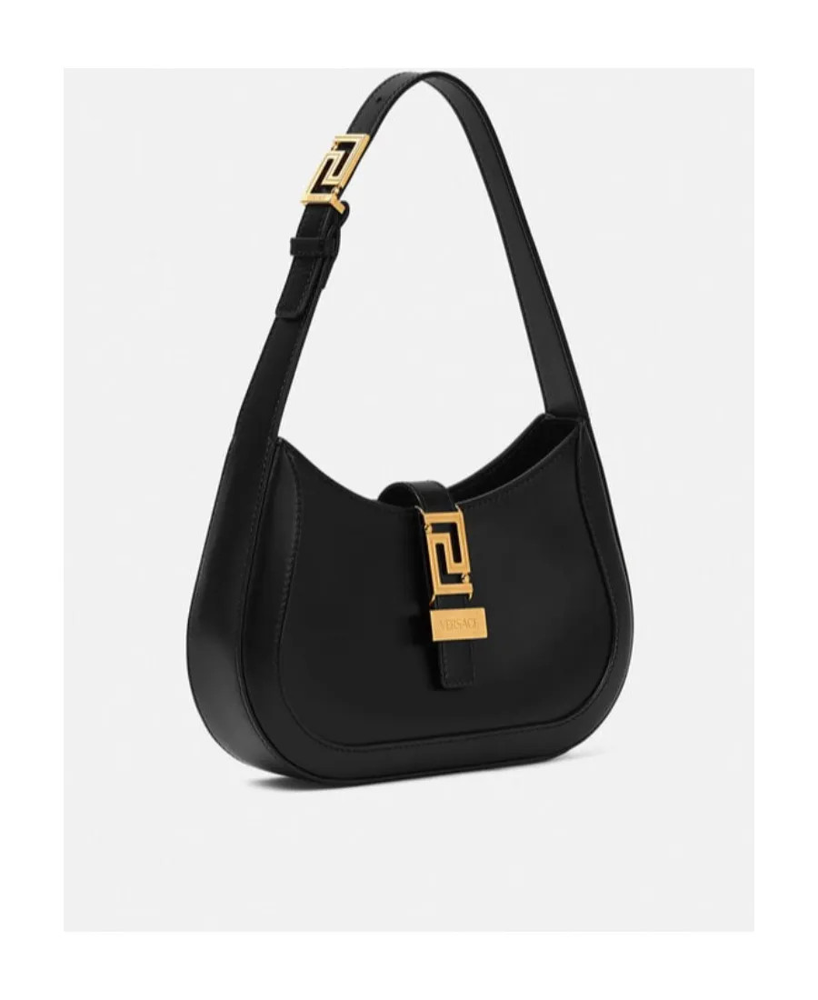 Greca Goddess Logo Plaque Small Shoulder Bag