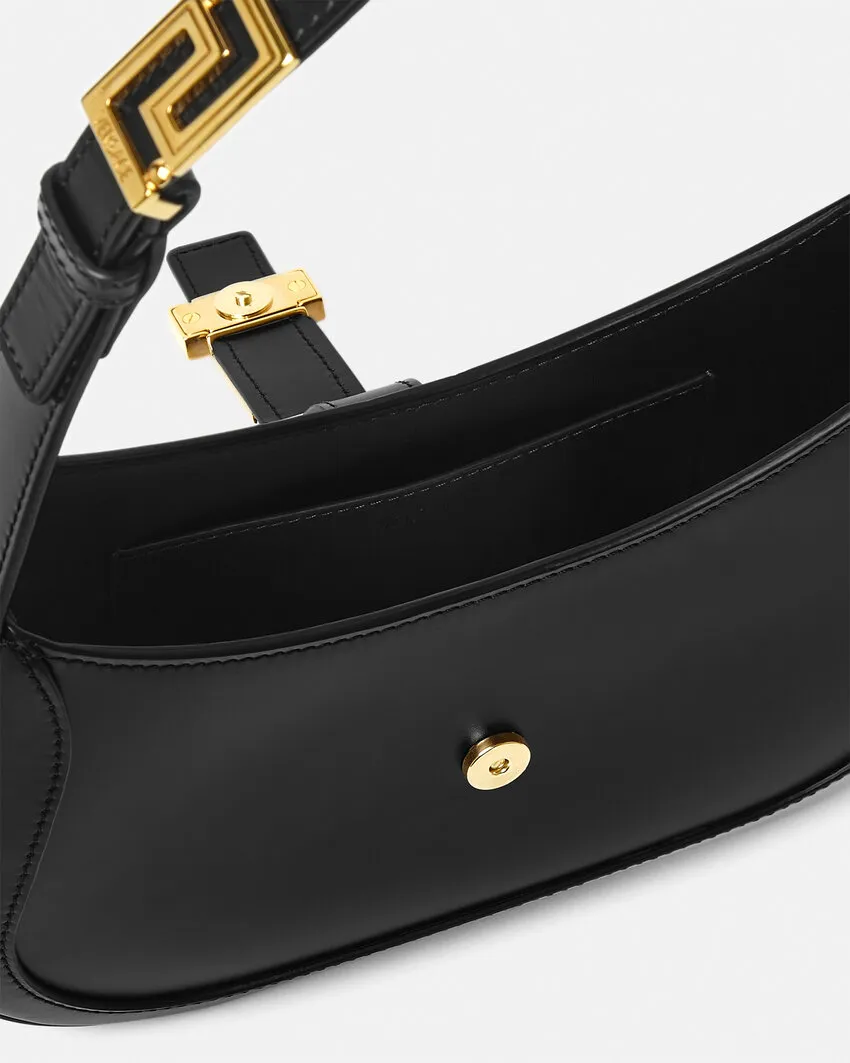 Greca Goddess Logo Plaque Small Shoulder Bag