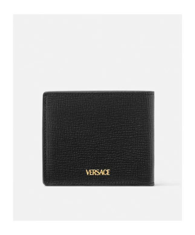 Medusa Biggie Logo-Lettering Bi-Fold Wallet