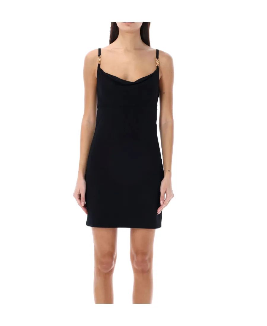 Draped Coin-Detailed Mini Dress