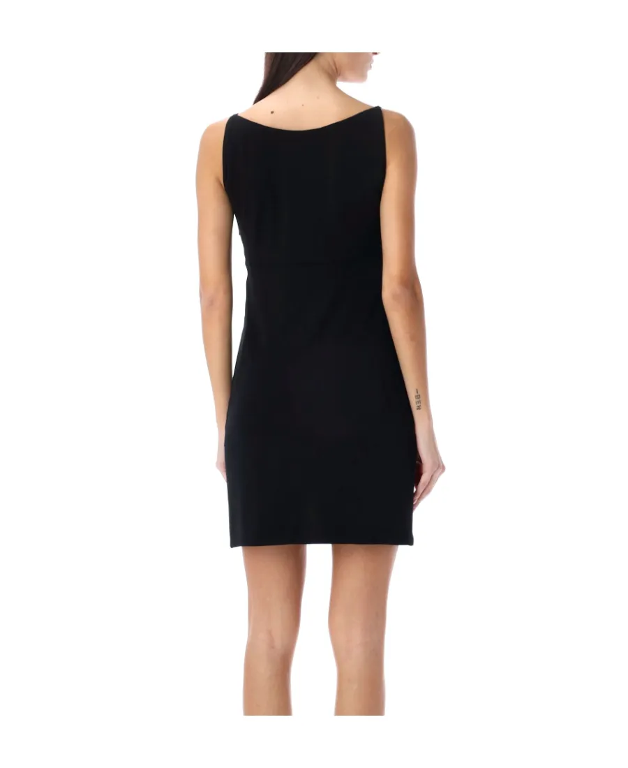 Draped Coin-Detailed Mini Dress