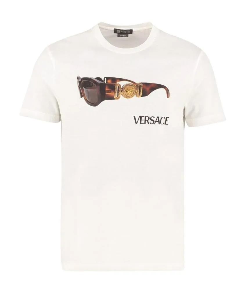Logo Sunglasses Print T-Shirt
