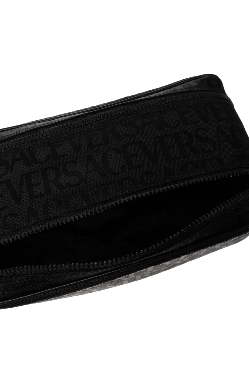 Logo Printed Zipped Wash Bag