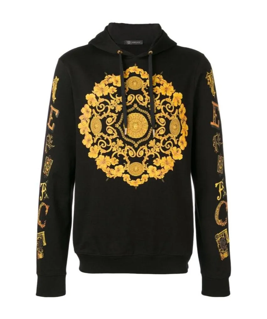 Baroque Logo Hooded Hoodie