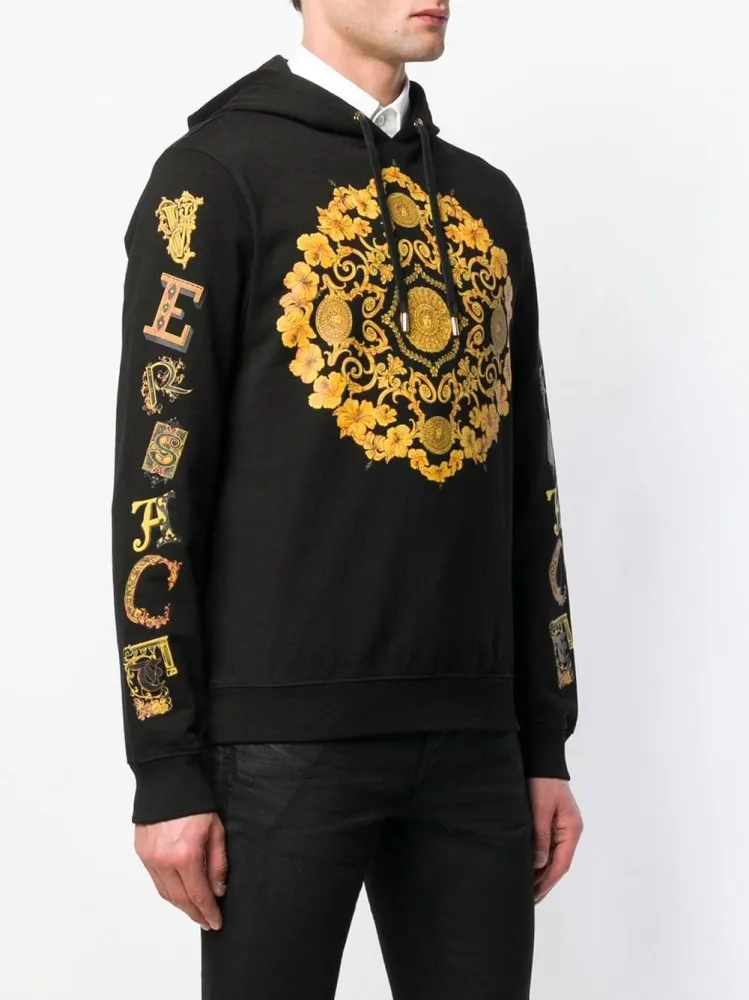 Baroque Logo Hooded Hoodie