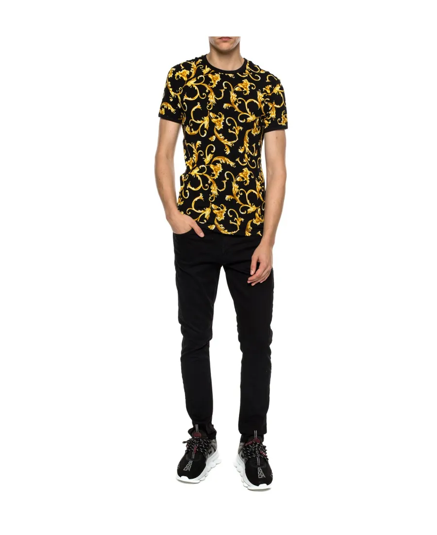 Printed Round Collar T-Shirt
