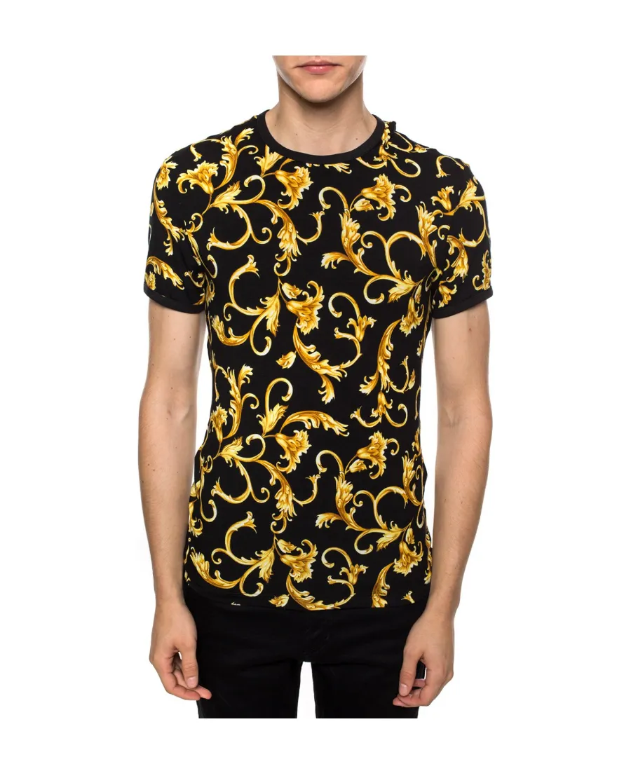 Printed Round Collar T-Shirt