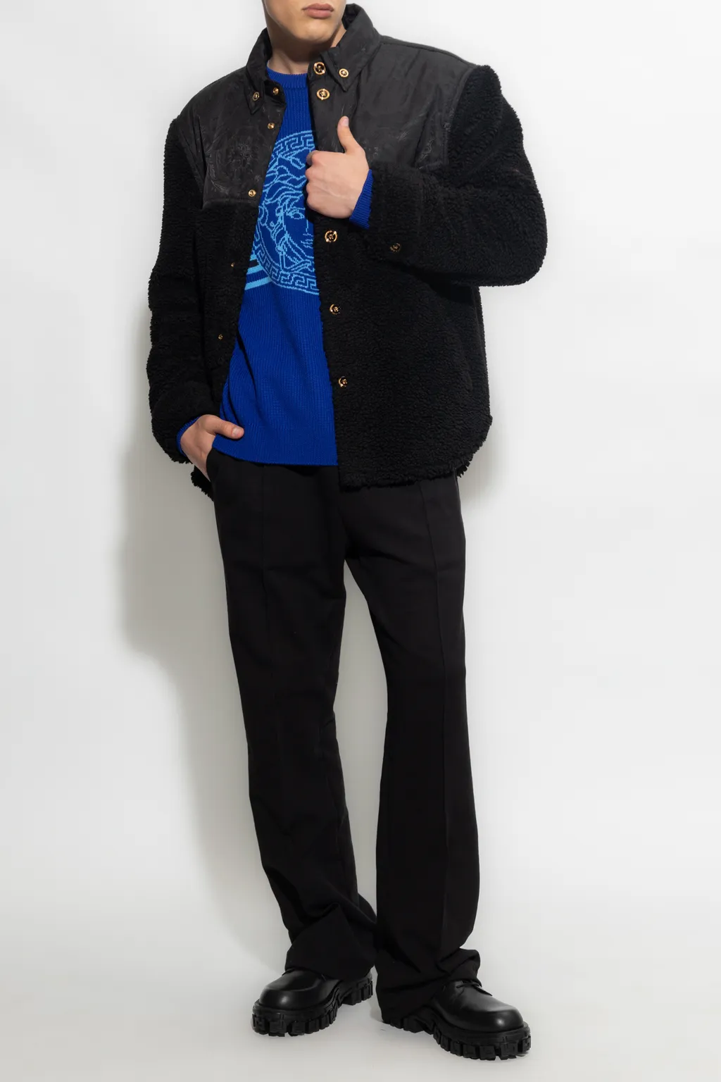 Panelled Button-Up Jacket