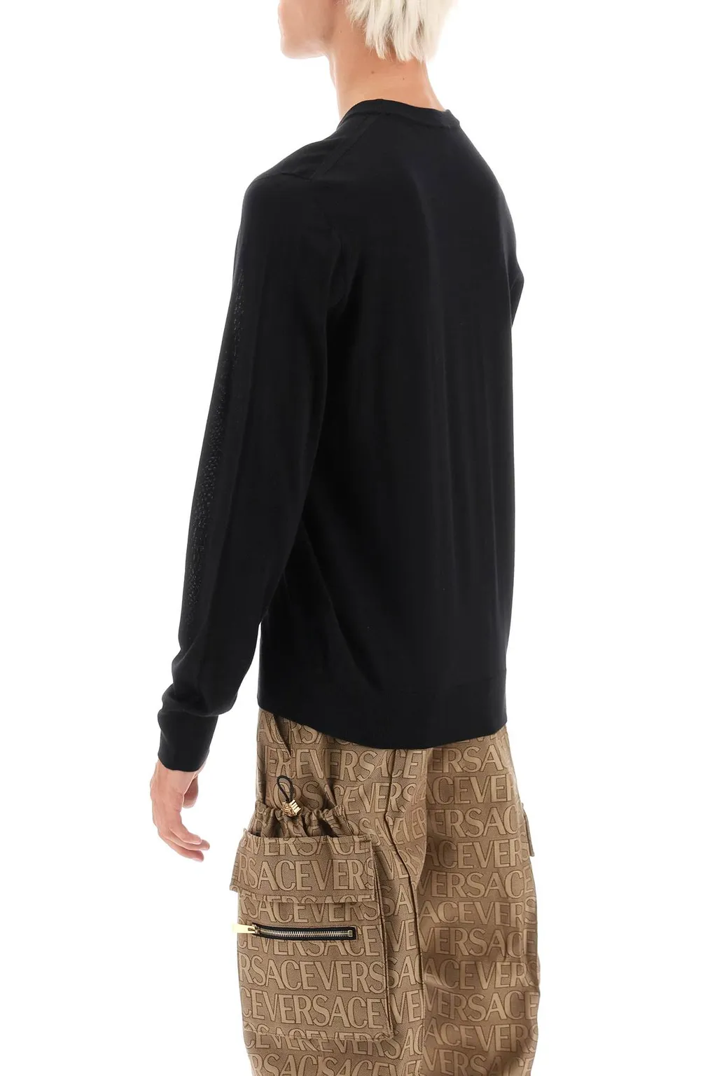 Logo Embroidered Crewneck Knitted Jumper