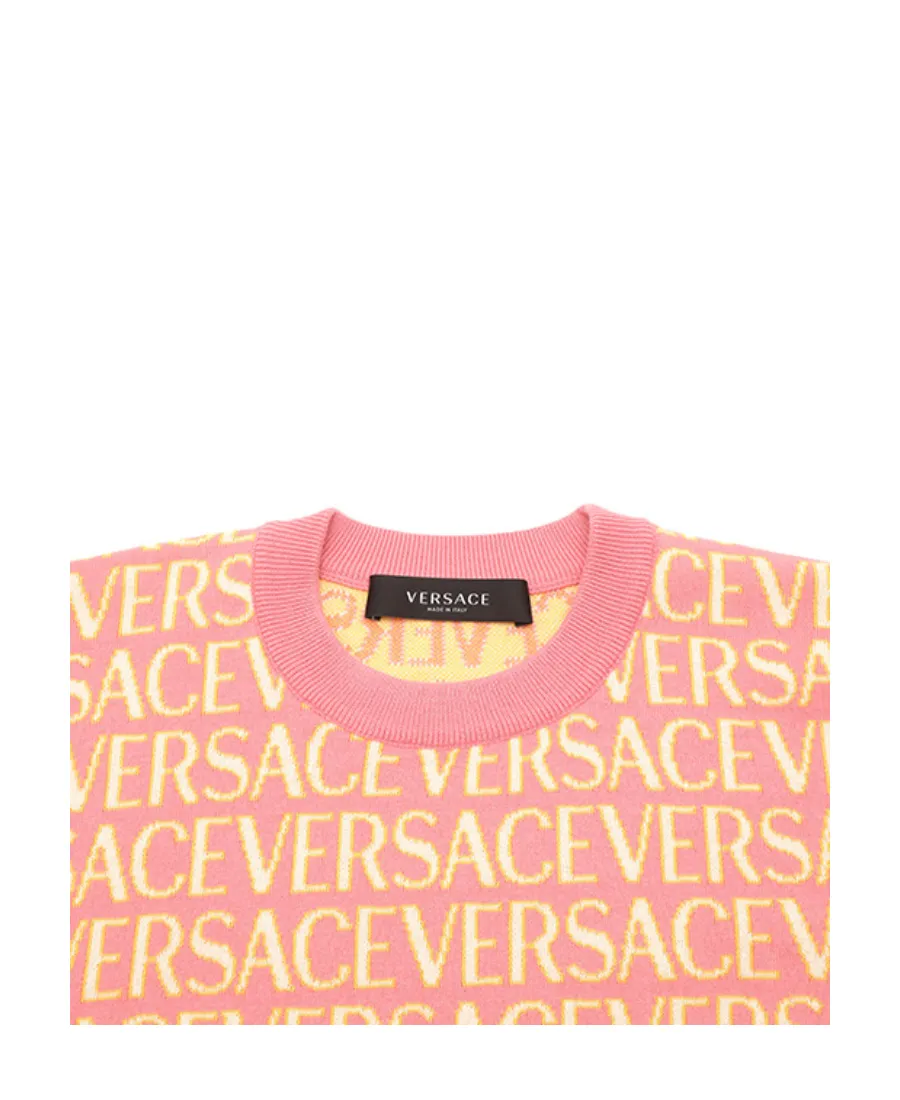 Long-Sleeved Sweater With Round Neck Logo