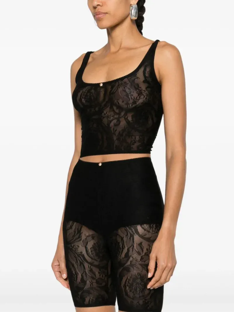 Medusa Head Floral-Lace Top