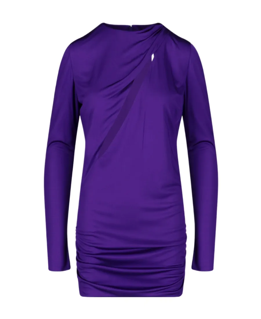 Slash Cut-Out Long Sleeved Mini Dress