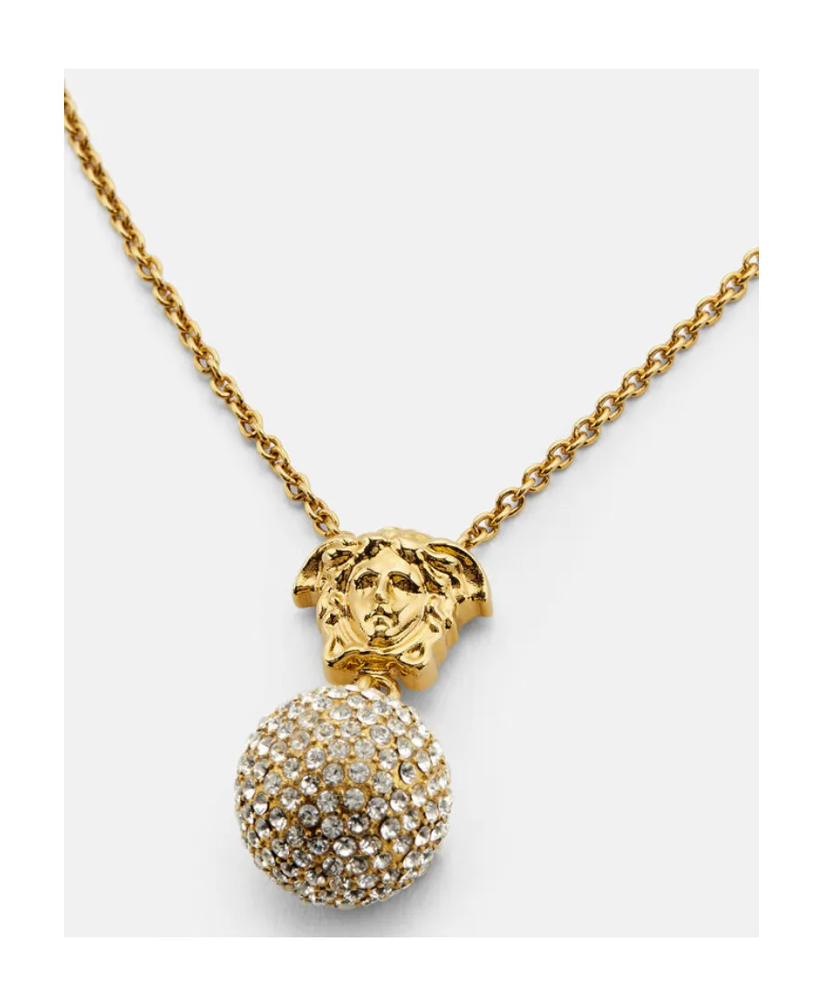 Medusa Pendant Embellished Necklace